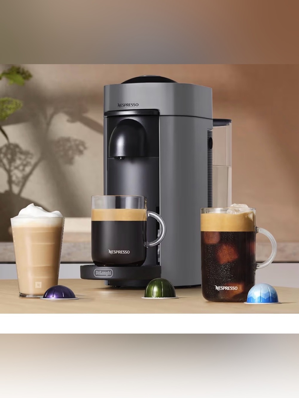 Nespresso VertuoPlus Espresso Machine - Gray